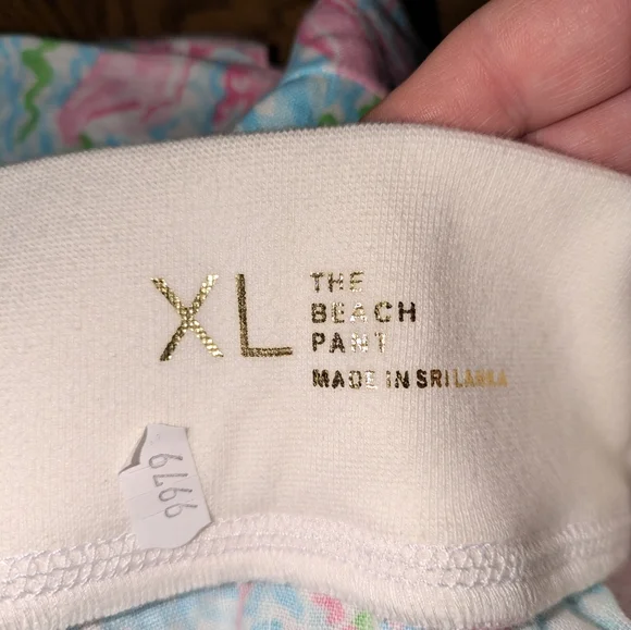 NWT Lilly Pulitzer Spa Blue Lobstah Beach Pants XL 🦞🦀🦞🦀🦞 - Picture 5 of 10